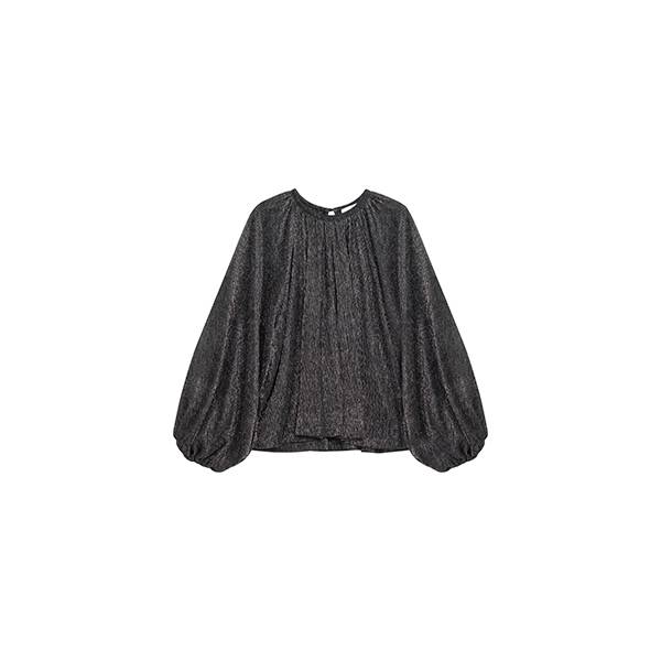 Arnie Says Dahlia Metallic Blouse Black/Silver