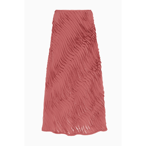 Ulla Johnson Amiko Midi Skirt Chestnut
