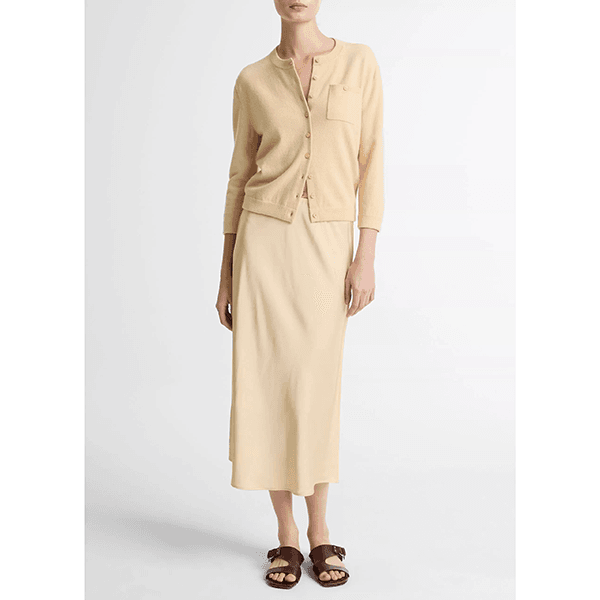 Vince Pocket Cardi Chamomile