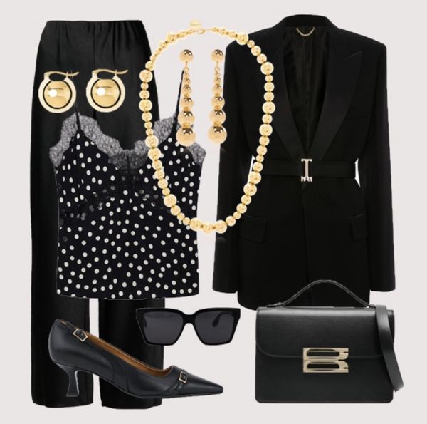 Victoria Beckham Belted Tailored Jacket Black