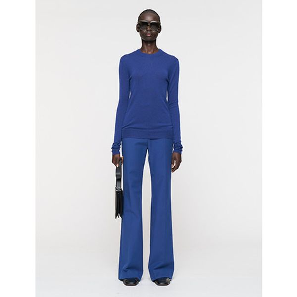 JOSEPH Round Nk Cashair Sweater Cobalt