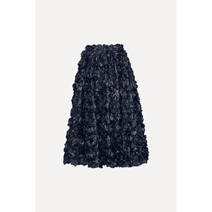 Main Image ROTATE Maxi Sun Skirt Navy Blazer