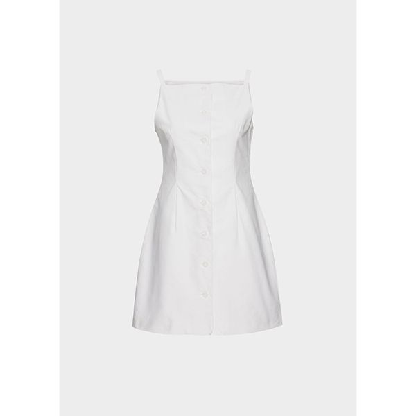 Christian Aks Una Cotton Dress White