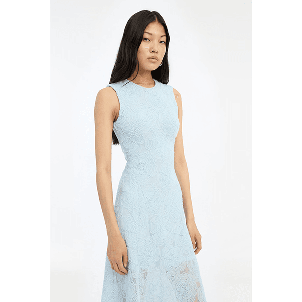 ROTATE Mesh Maxi Dress Plein Air