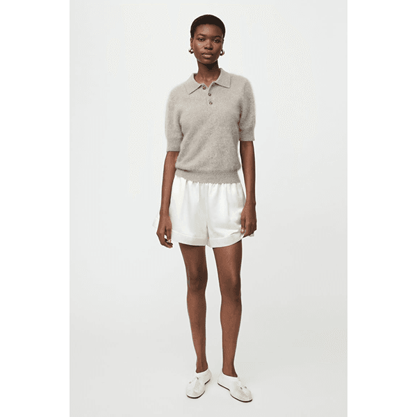 Soft Goat Brushed Pique Greige