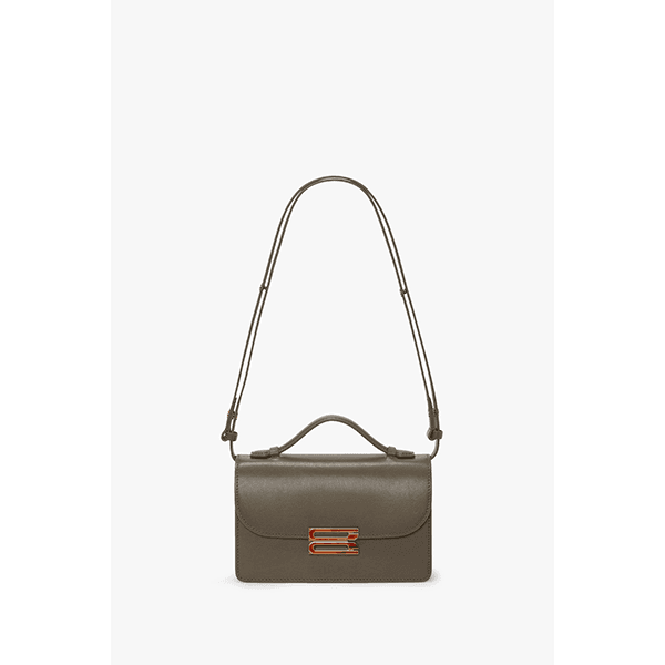 Victoria Beckham Dorian Bag Small Fossil Brown/Amber