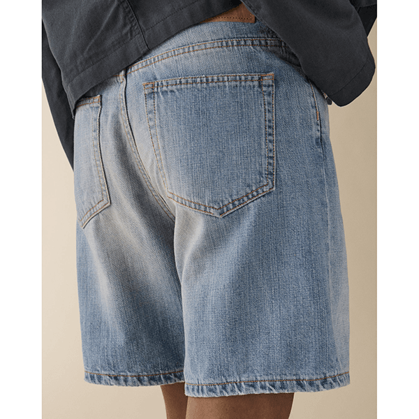 Jeanerica Belem Shorts Light Blue Righe