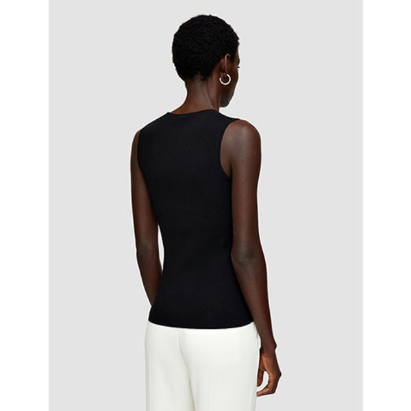 JOSEPH Silk Stretch Tank Top Black
