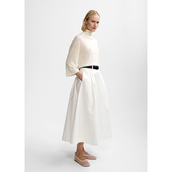 Christian Aks Anna Cotton Skirt White