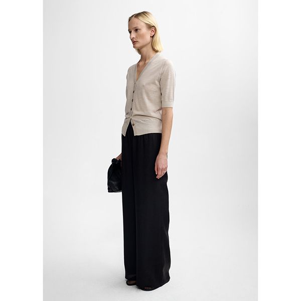 Christian Aks Daisy Merino Cardigan Sand
