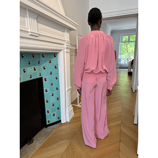 JOSEPH Mira Satin Twill Jacket Blush