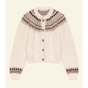 Hovedbilde Clarke Cardigan Oatmeal Olympia Fair Isle