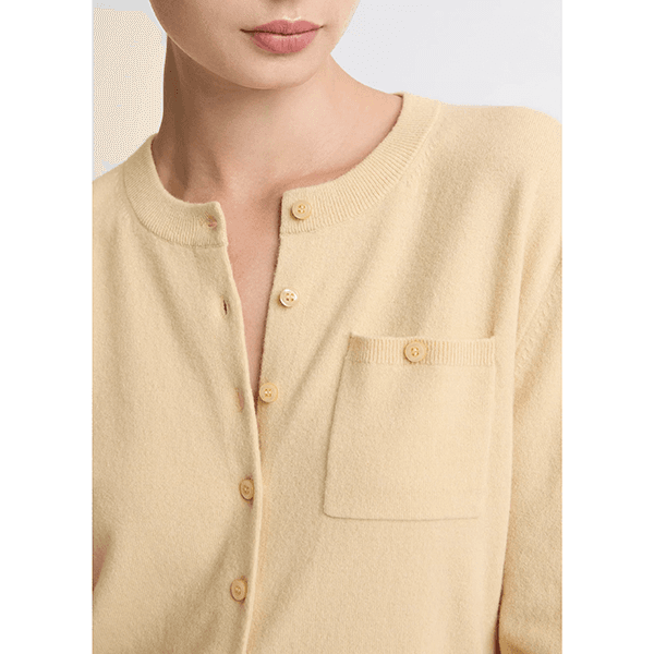 Vince Pocket Cardi Chamomile
