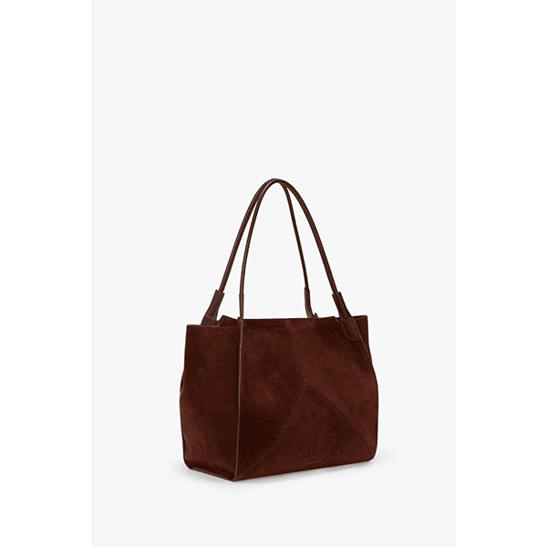Victoria Beckham Victoria Tote Dark Brown Suede
