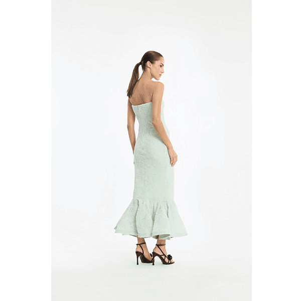  ROTATE Flower Mesh Flounce Dress Ice Flow