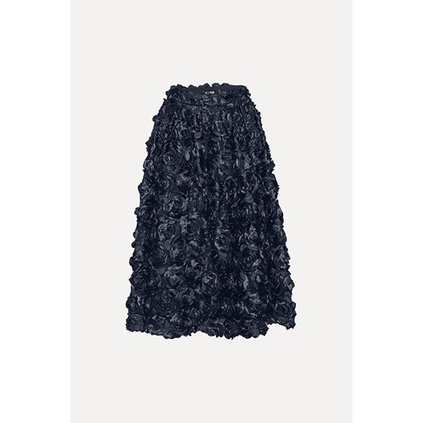 ROTATE Maxi Sun Skirt Navy Blazer