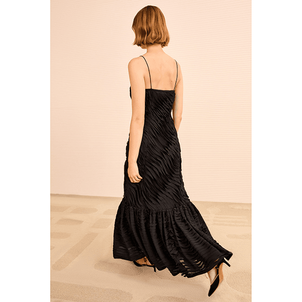 Ulla Johnson Augustina Cami Long Trompet Dress Noir