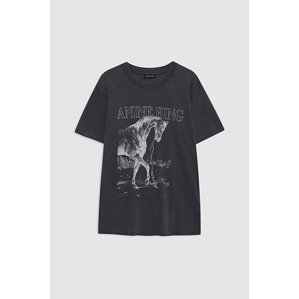 Anine Bing Lili Tee Horse Washed Black