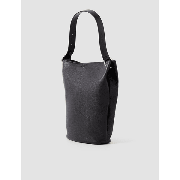 JOSEPH Bucket Pebble Leather Bag Cocoa