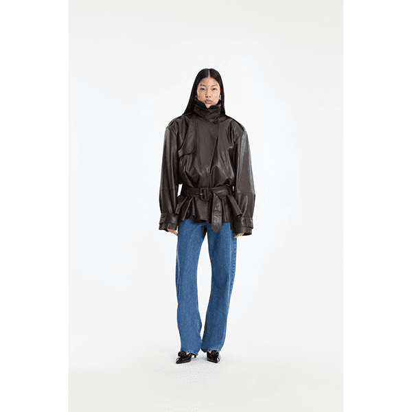  ROTATE Biker Leather Jacket Molé